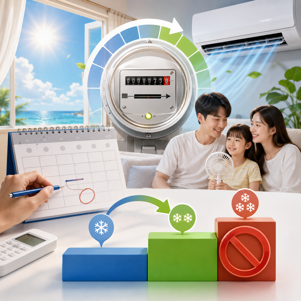 여름 전기요금 누진제 7~8월 한시완화, 3단계 450kWh 피하는 검침일 계산법